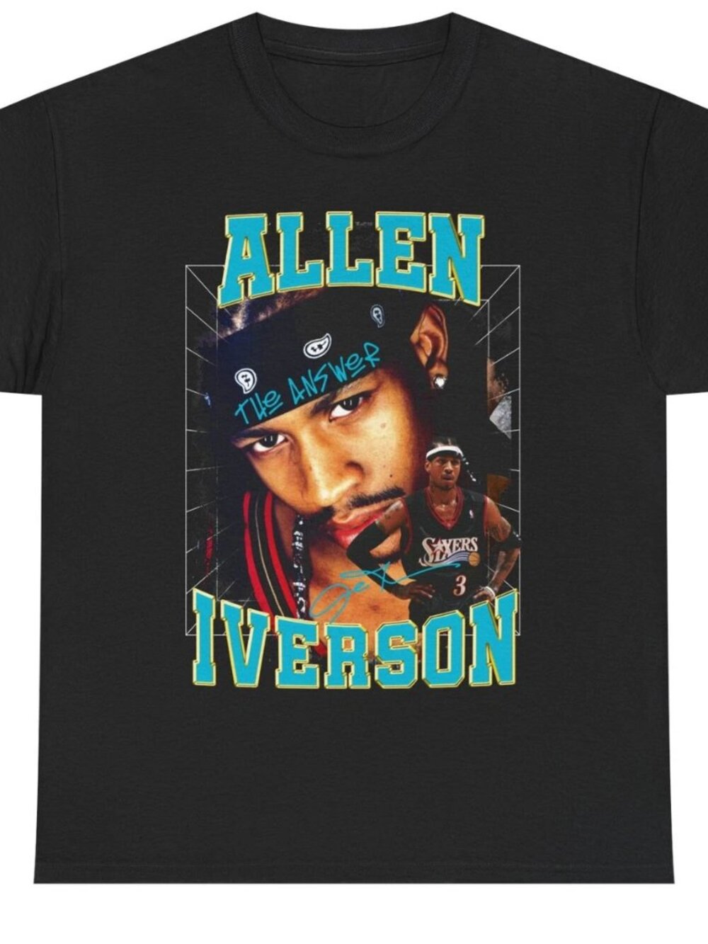 Allen Iverson Graphic Bootleg Basketball Tee T Shirt  257